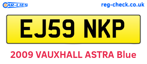 EJ59NKP are the vehicle registration plates.