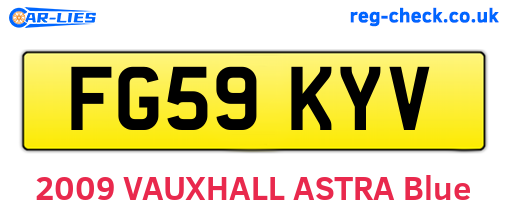FG59KYV are the vehicle registration plates.