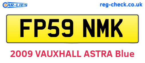 FP59NMK are the vehicle registration plates.