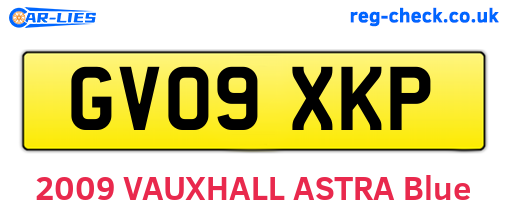 GV09XKP are the vehicle registration plates.