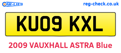 KU09KXL are the vehicle registration plates.