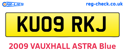 KU09RKJ are the vehicle registration plates.