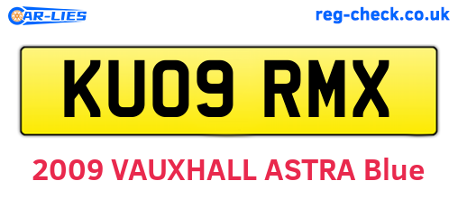 KU09RMX are the vehicle registration plates.