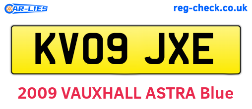 KV09JXE are the vehicle registration plates.