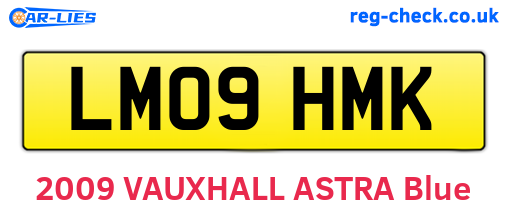 LM09HMK are the vehicle registration plates.