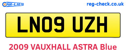 LN09UZH are the vehicle registration plates.