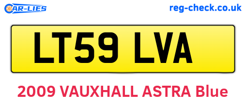 LT59LVA are the vehicle registration plates.