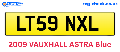 LT59NXL are the vehicle registration plates.