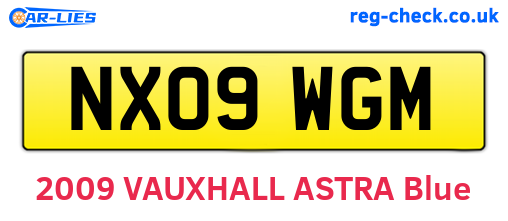 NX09WGM are the vehicle registration plates.
