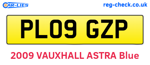 PL09GZP are the vehicle registration plates.