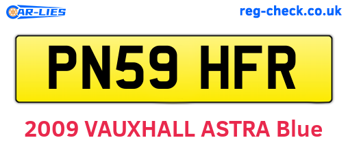 PN59HFR are the vehicle registration plates.