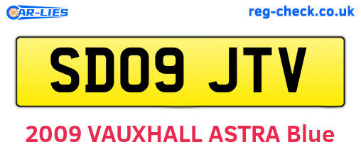 SD09JTV are the vehicle registration plates.