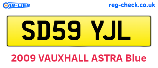 SD59YJL are the vehicle registration plates.