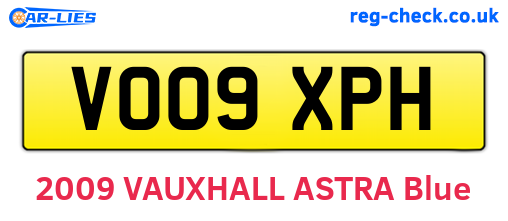 VO09XPH are the vehicle registration plates.