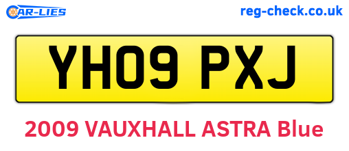 YH09PXJ are the vehicle registration plates.