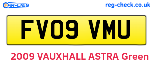 FV09VMU are the vehicle registration plates.