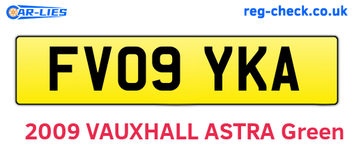 FV09YKA are the vehicle registration plates.