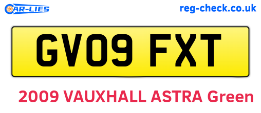 GV09FXT are the vehicle registration plates.