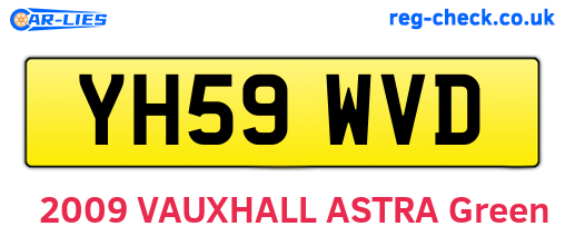 YH59WVD are the vehicle registration plates.