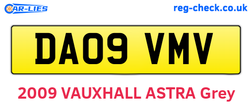 DA09VMV are the vehicle registration plates.