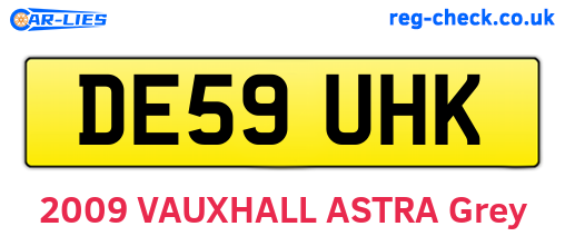 DE59UHK are the vehicle registration plates.