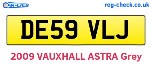 DE59VLJ are the vehicle registration plates.