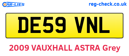DE59VNL are the vehicle registration plates.
