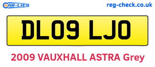 DL09LJO are the vehicle registration plates.