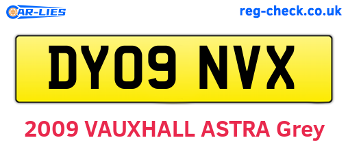 DY09NVX are the vehicle registration plates.