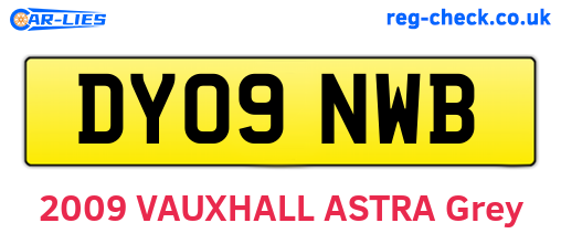 DY09NWB are the vehicle registration plates.