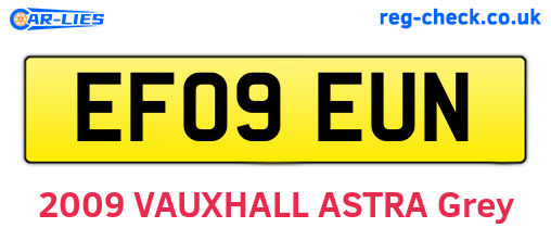 EF09EUN are the vehicle registration plates.