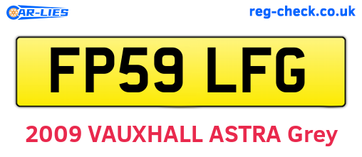 FP59LFG are the vehicle registration plates.