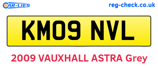 KM09NVL are the vehicle registration plates.