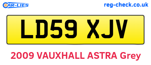 LD59XJV are the vehicle registration plates.