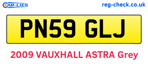 PN59GLJ are the vehicle registration plates.
