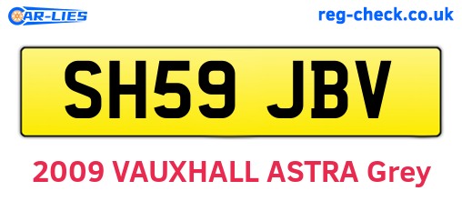 SH59JBV are the vehicle registration plates.
