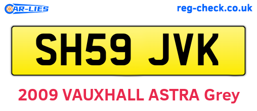 SH59JVK are the vehicle registration plates.