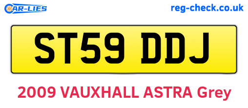 ST59DDJ are the vehicle registration plates.