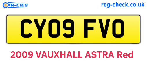 CY09FVO are the vehicle registration plates.