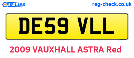 DE59VLL are the vehicle registration plates.