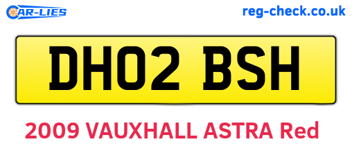 DH02BSH are the vehicle registration plates.