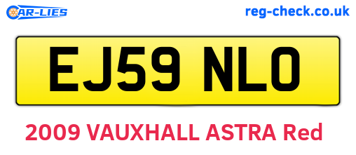 EJ59NLO are the vehicle registration plates.
