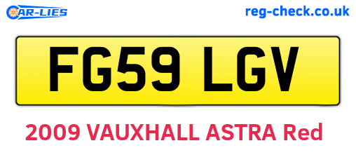 FG59LGV are the vehicle registration plates.