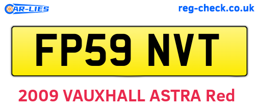 FP59NVT are the vehicle registration plates.