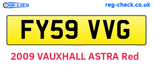 FY59VVG are the vehicle registration plates.