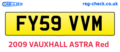 FY59VVM are the vehicle registration plates.