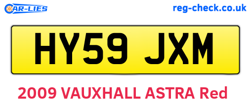 HY59JXM are the vehicle registration plates.
