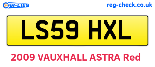 LS59HXL are the vehicle registration plates.