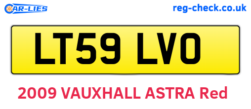 LT59LVO are the vehicle registration plates.