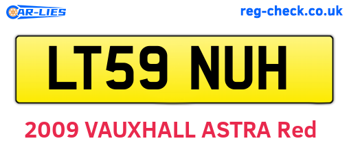 LT59NUH are the vehicle registration plates.